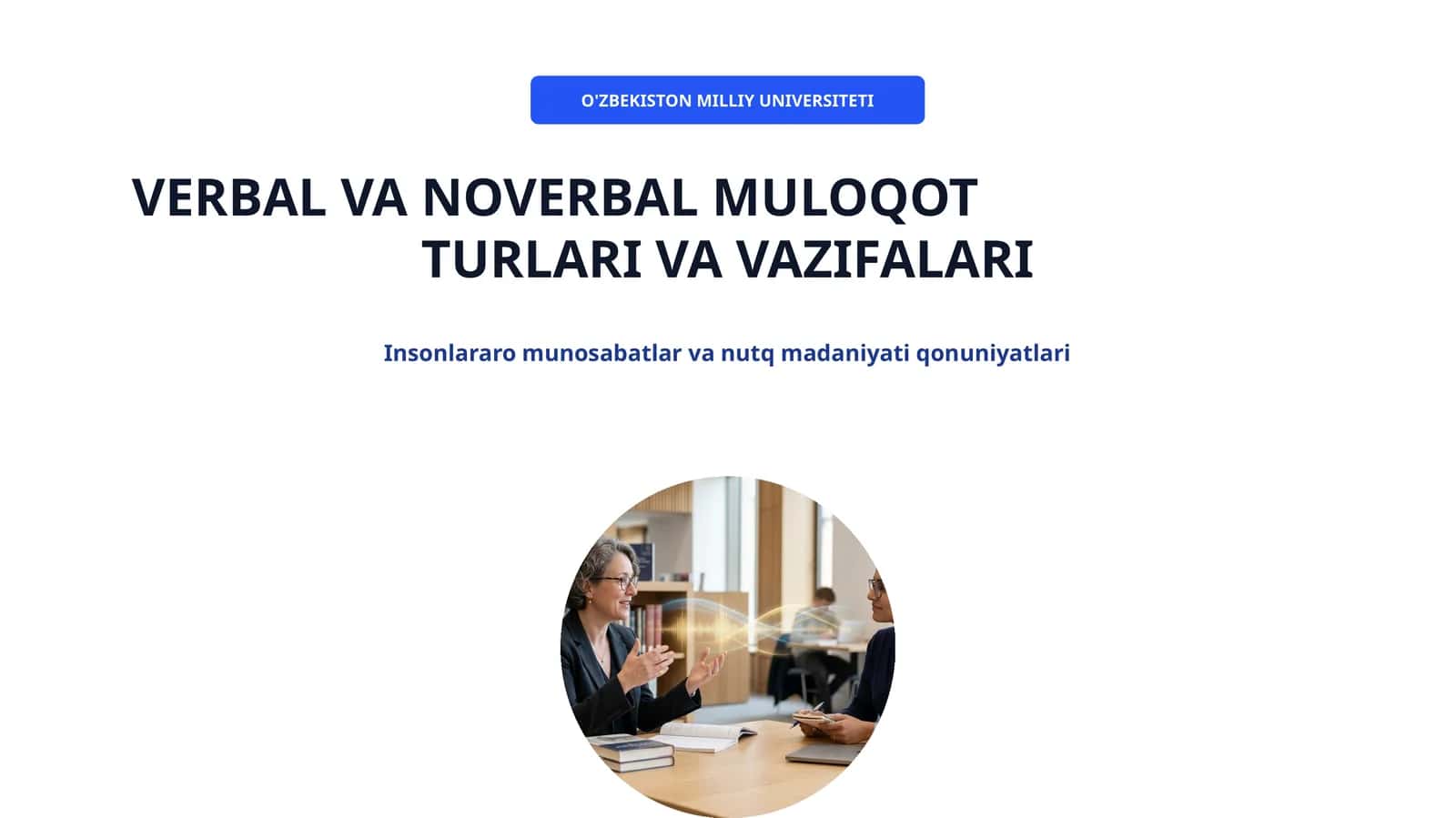 Muloqot Psixologiyasi
