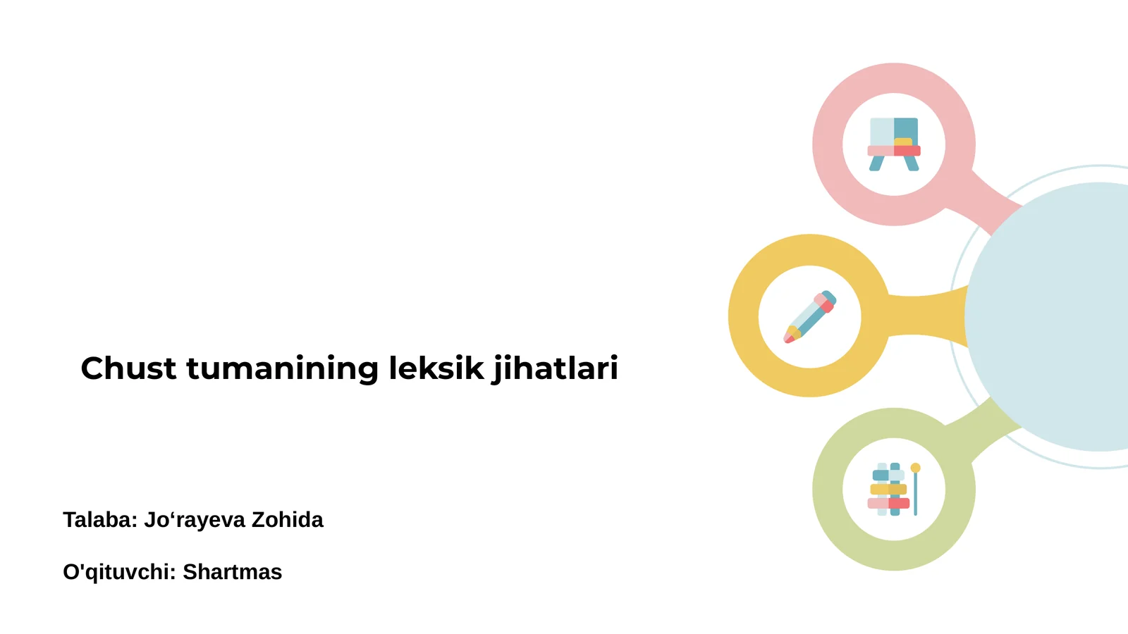 Chust tumanining leksik jihatlari