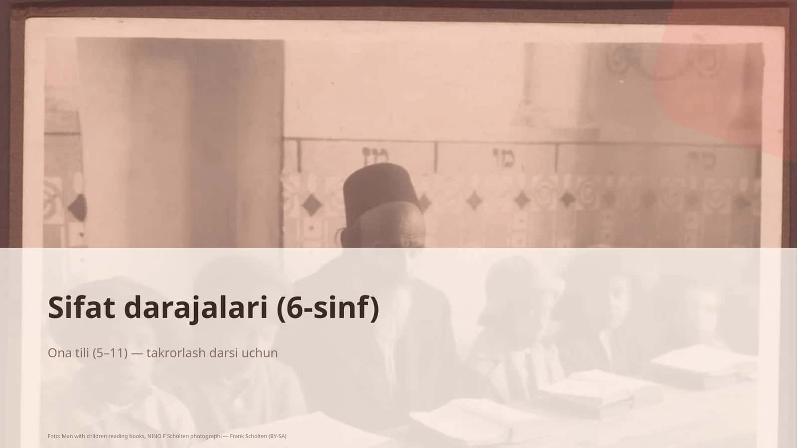Sifat darajalari (6-sinf)