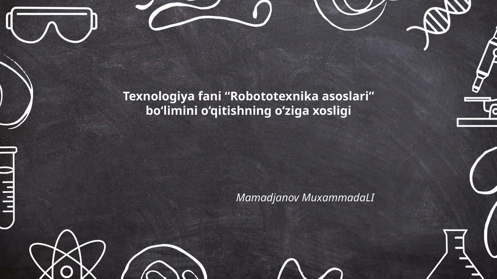 Robototexnika asoslari