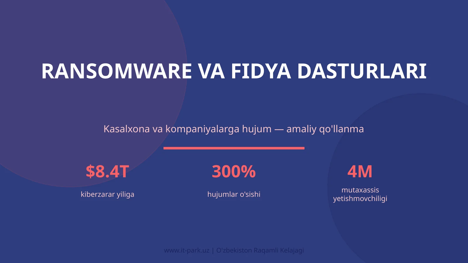 RANSOMWARE VA FIDYA DASTURLARI