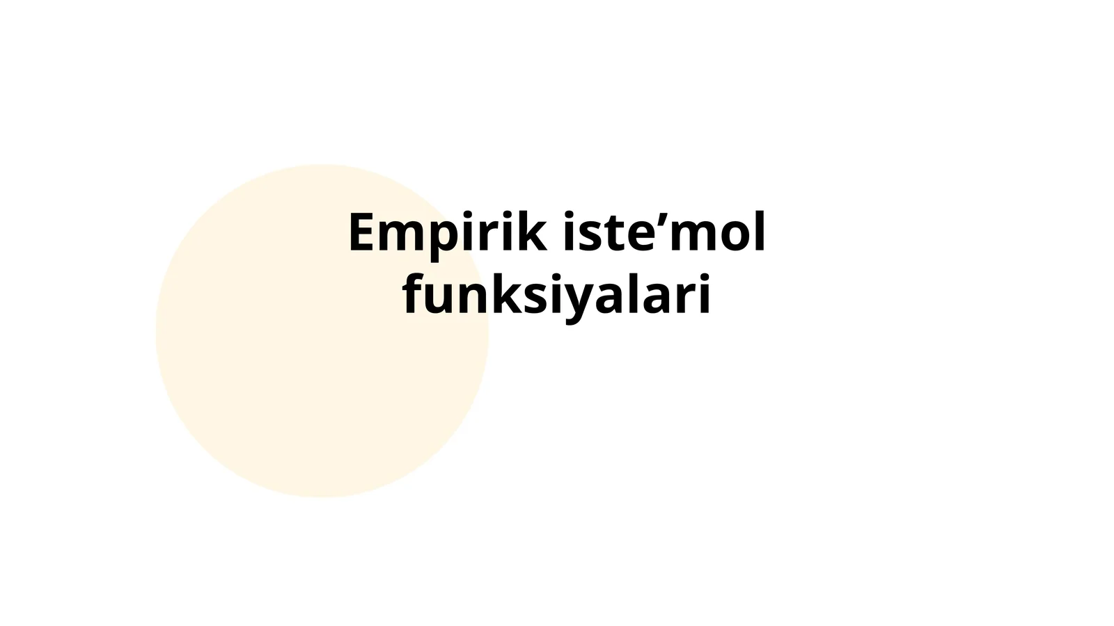 Empirik isteʼmol funksiyalari
