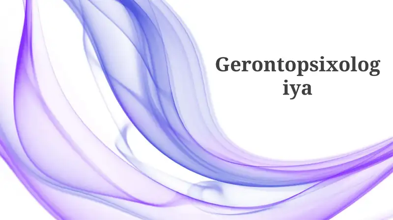 Gerontopsixologiya
