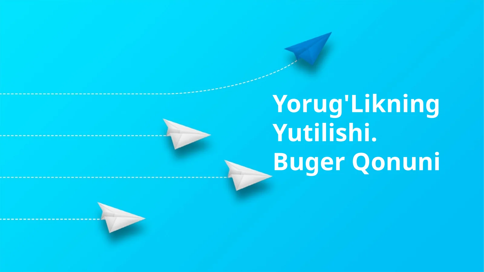Yorug'Likning Yutilishi. Buger Qonuni