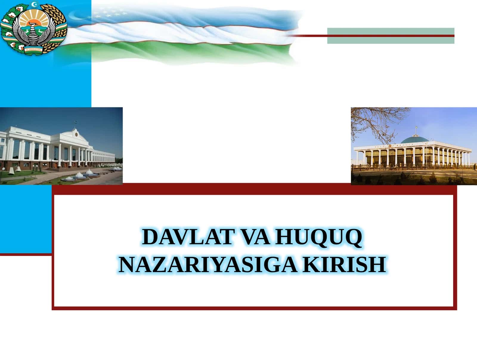 Davlat va huquq nazariyasi g'oi