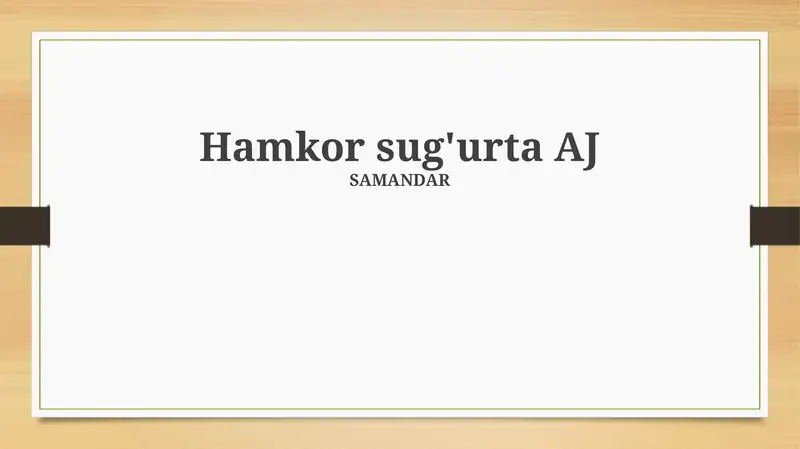 Hamkor Sug'urta