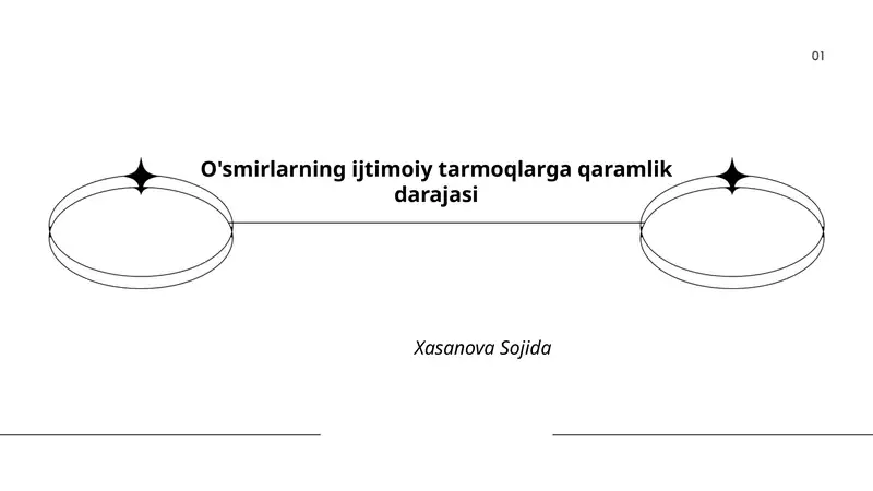 O'smirlarning ijtimoiy tarmoqlarga qaramlik darajasi