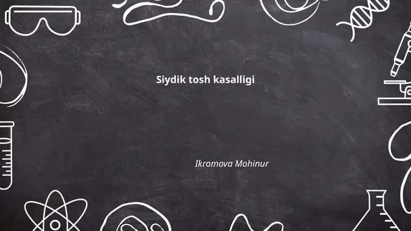 Siydik tosh kasalligi