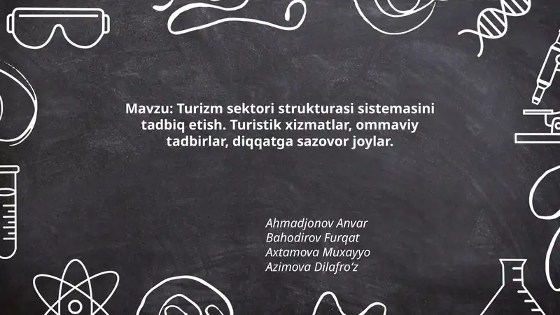 Turizm sektori strukturasi sistemasini tadbiq etish