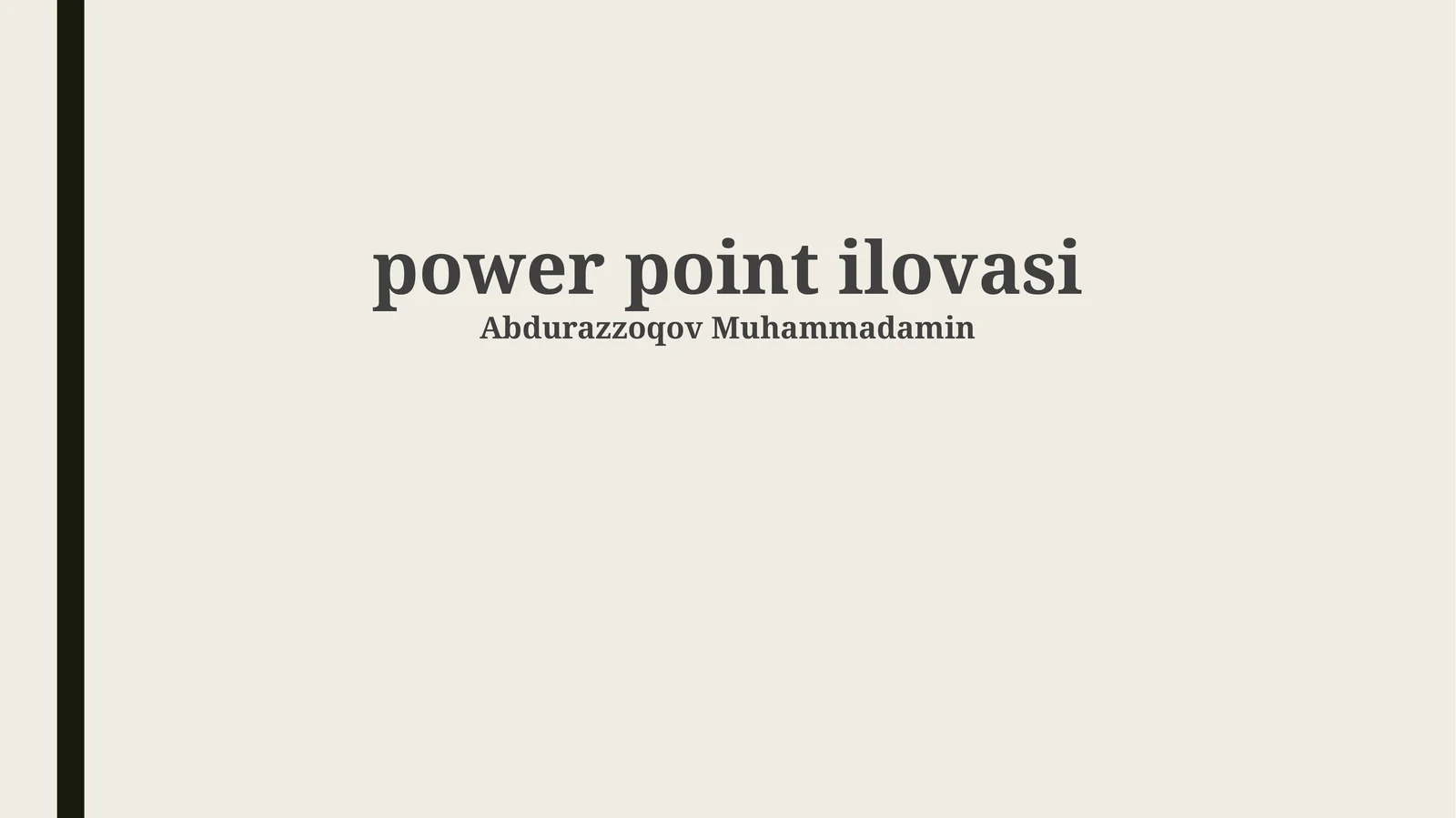 Power point ilovasi