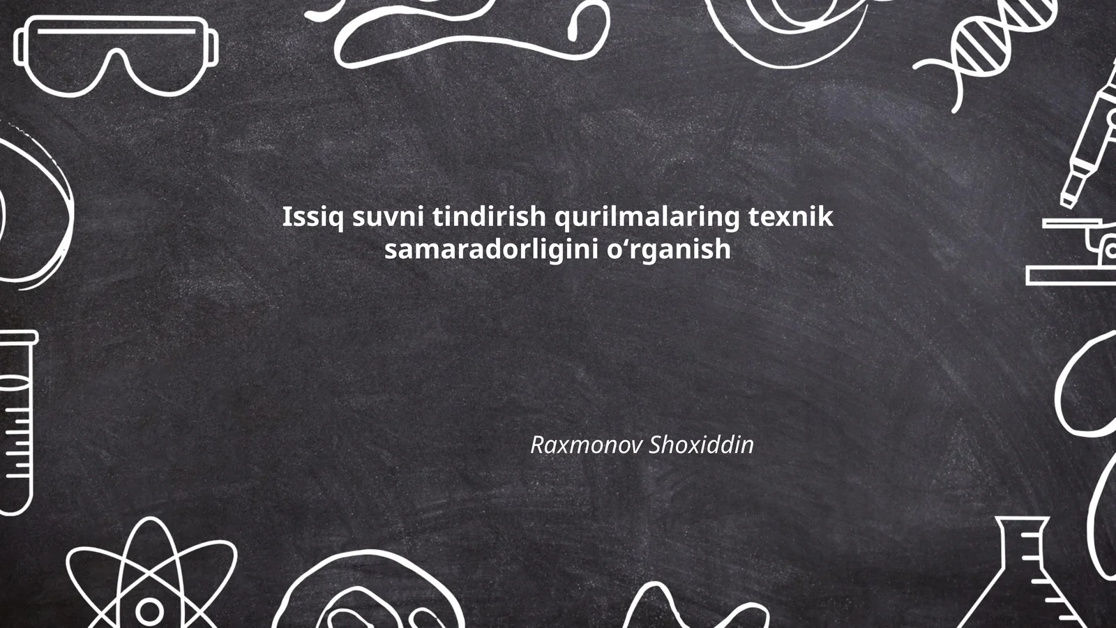 Issiq suvni tindirish qurilmalari