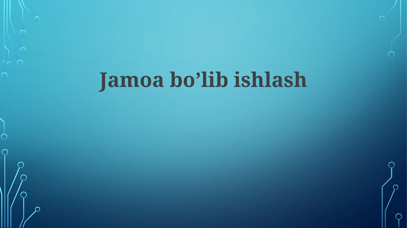 Jamoabo’libishlash