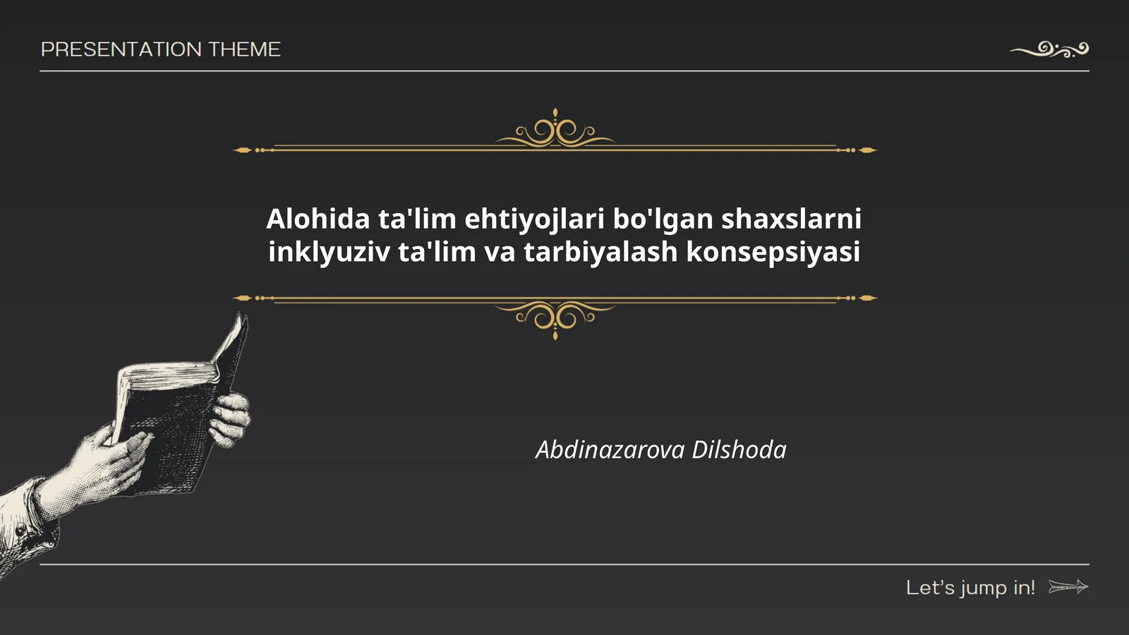 Inklyuziv ta'lim va tarbiyalash konsepsiyasi