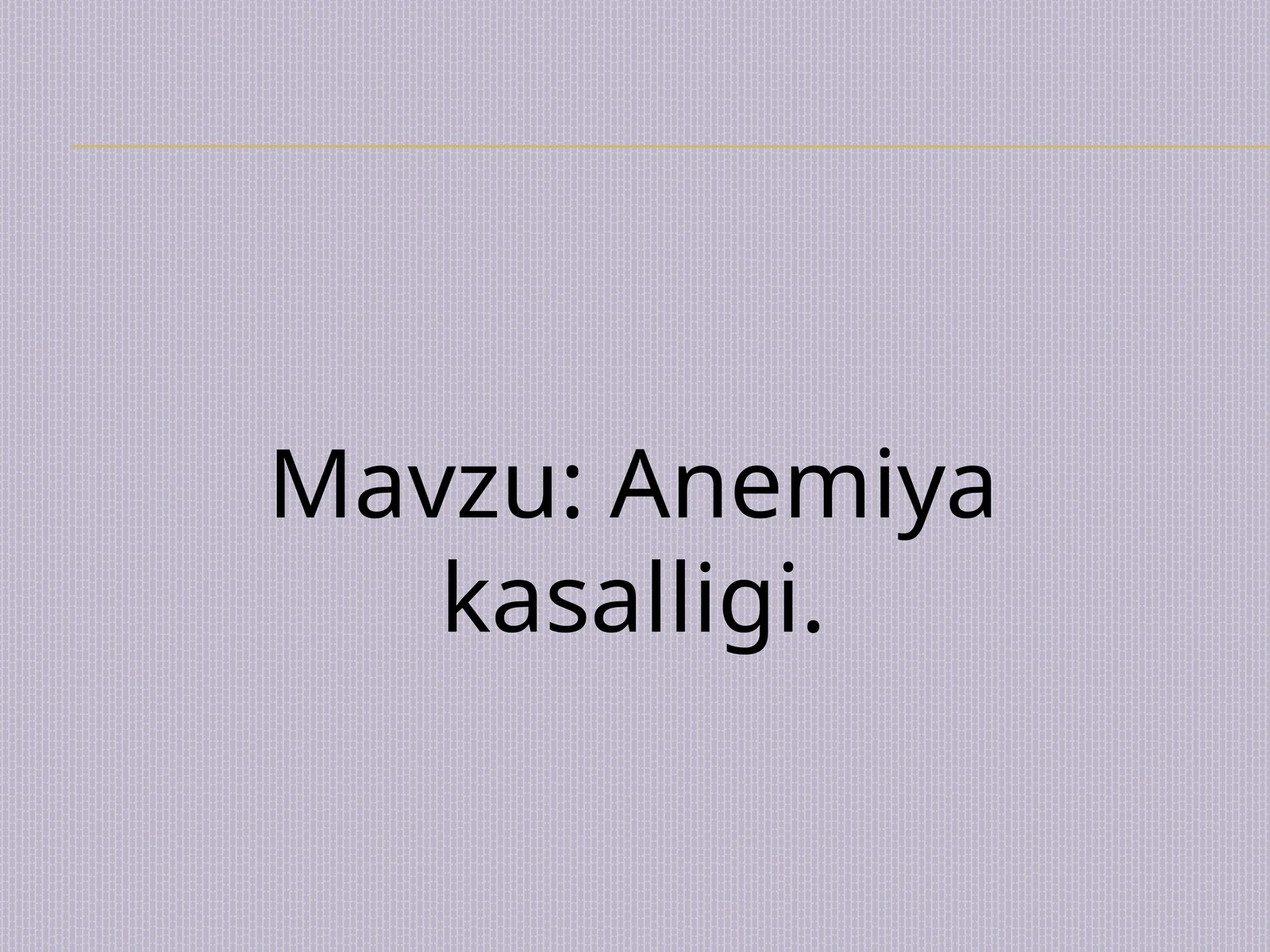 Anemiya