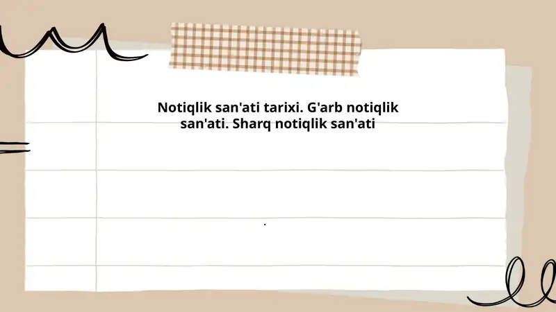 Notiqlik san'ati tarixi