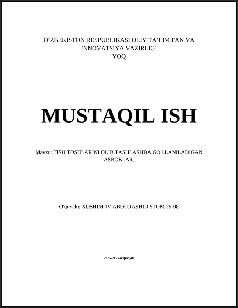 Tish tortkichlari (Forceps)