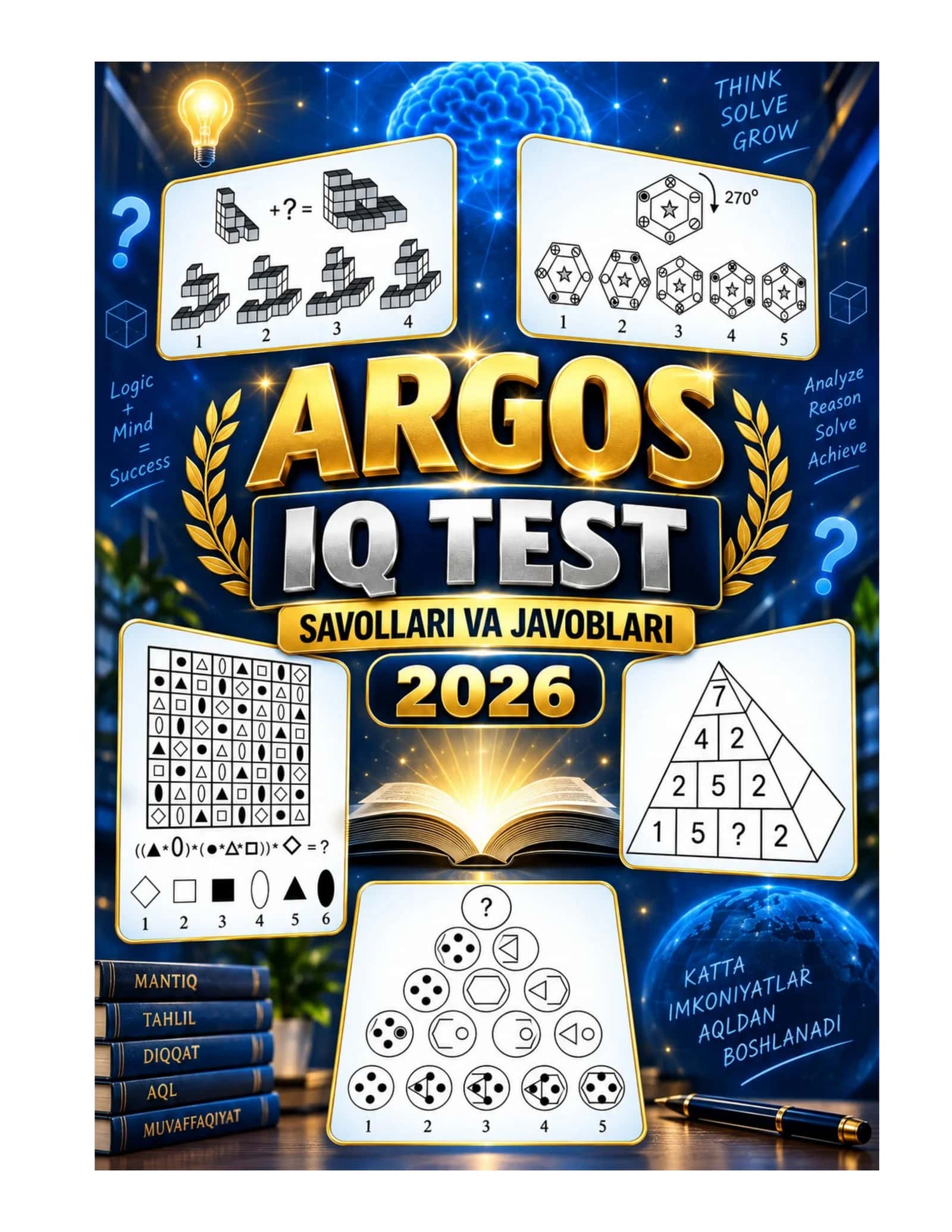 ARGOS IQ TEST 2026 ✨ Savollar va javoblar to‘plami