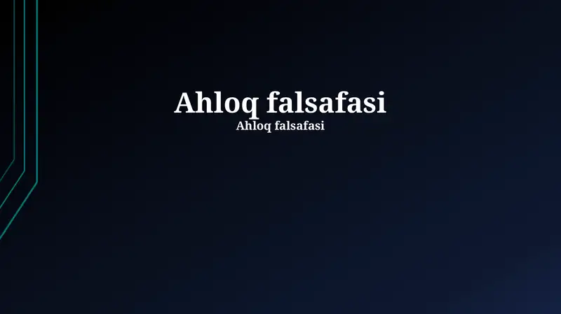 Ahloq falsafasi