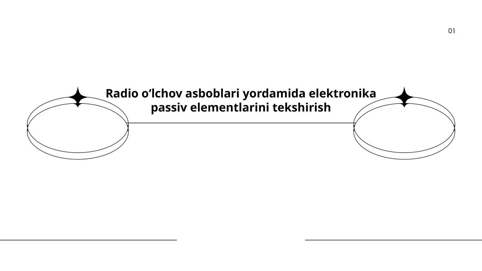 Radio oʻlchov asboblari yordamida elektronika passiv elementlarini tekshirish