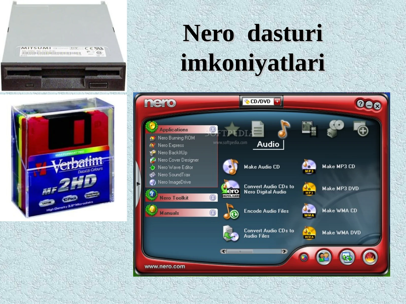 Nero dasturi imkoniyatlari