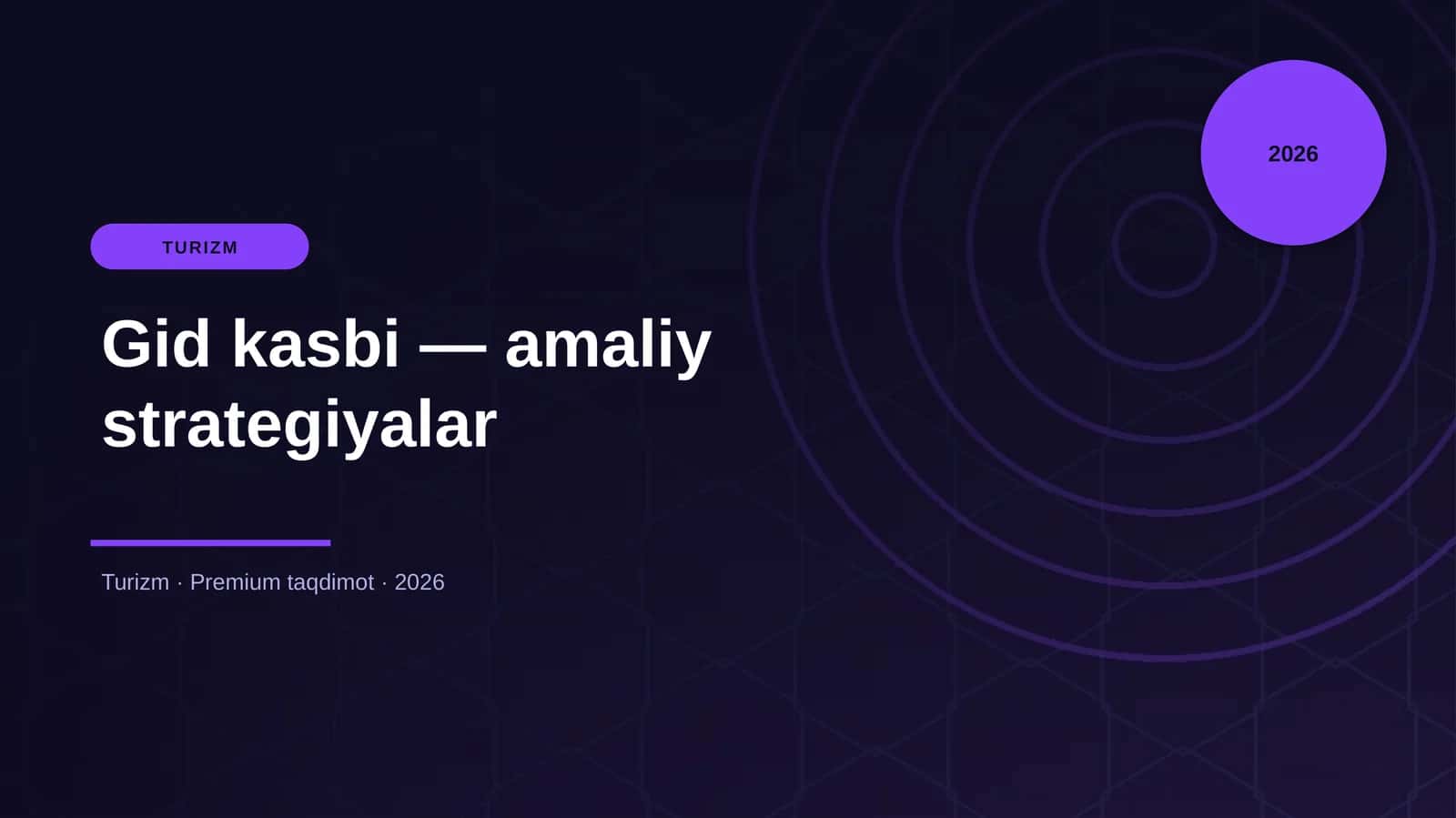 Gid kasbi — amaliy strategiyalar
