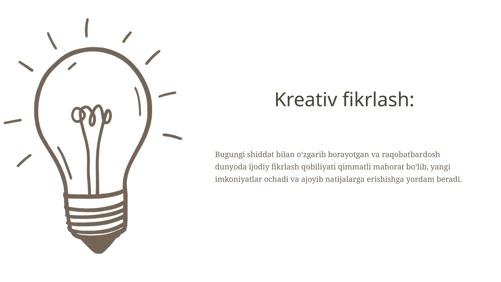 Kreativ fikrlash