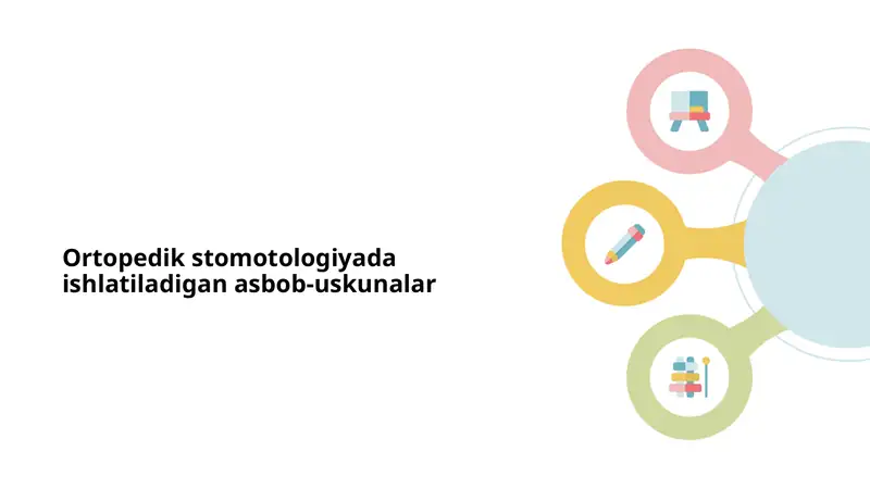 Ortopedik stomotologiyada ishlatiladigan asbob-uskunalar