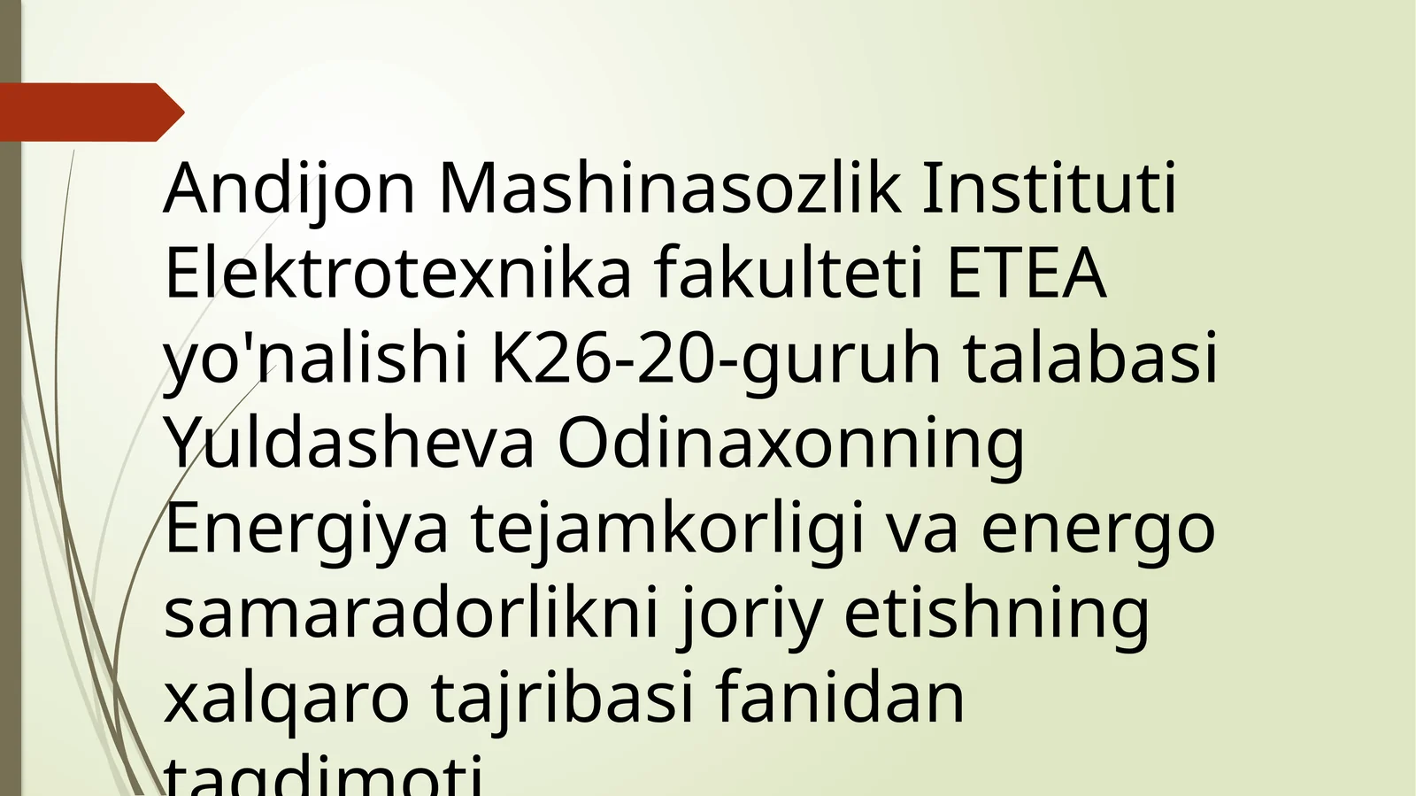YUQORI KUCHLANISHLI HAVO VA KABEL KUCHLANISHIDAGI ISROFLARNI TAQQOSLASH