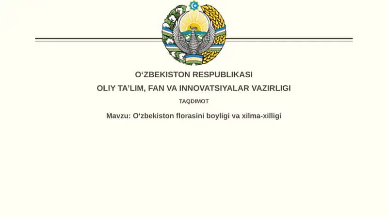 O'zbekiston florasi