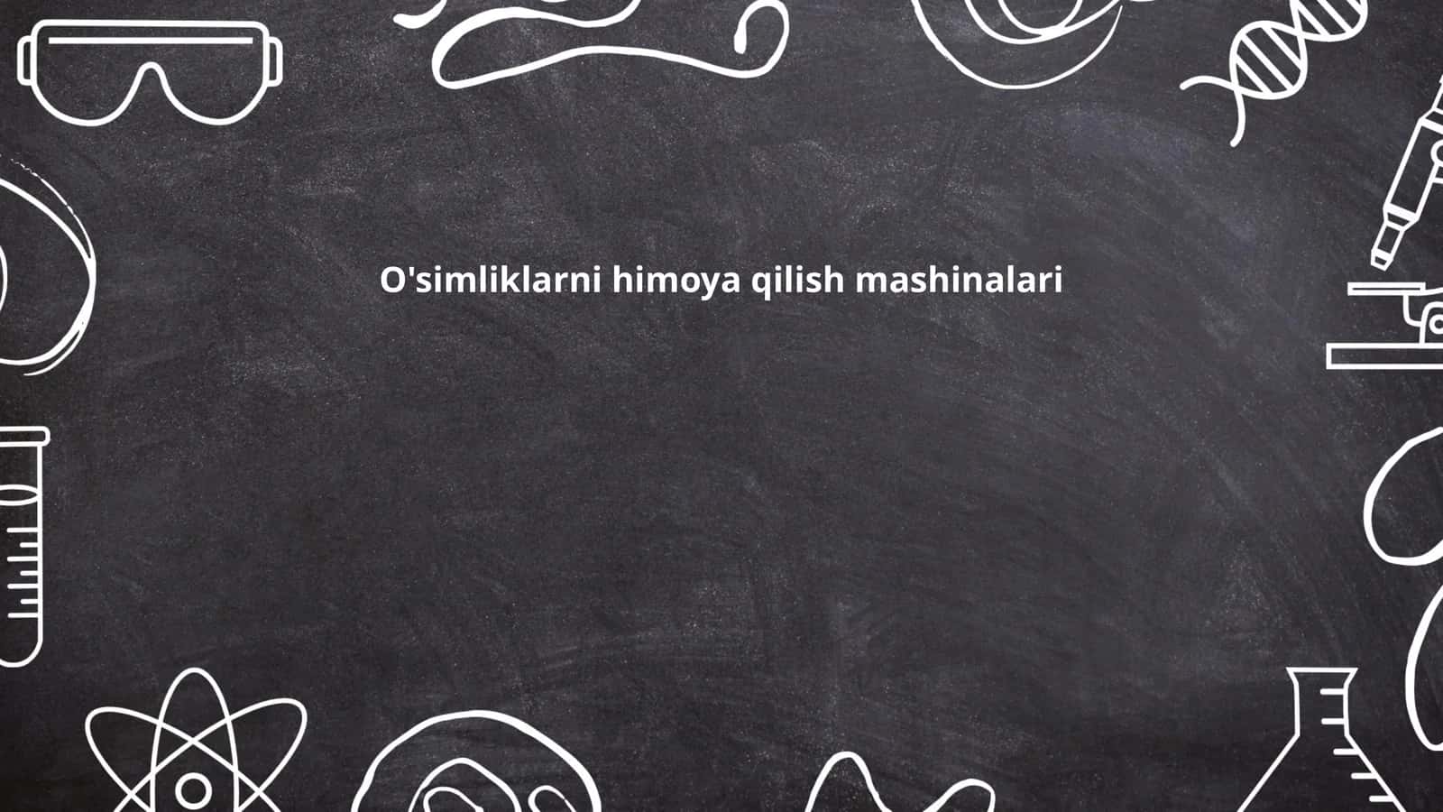 O'simliklarni himoya qilish mashinalari