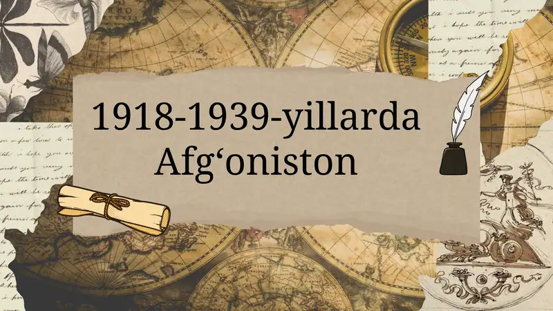 1918-1939-yillarda Afg‘oniston