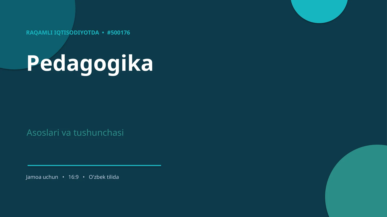 RAQAMLI IQTISODIYOTDA • #500176