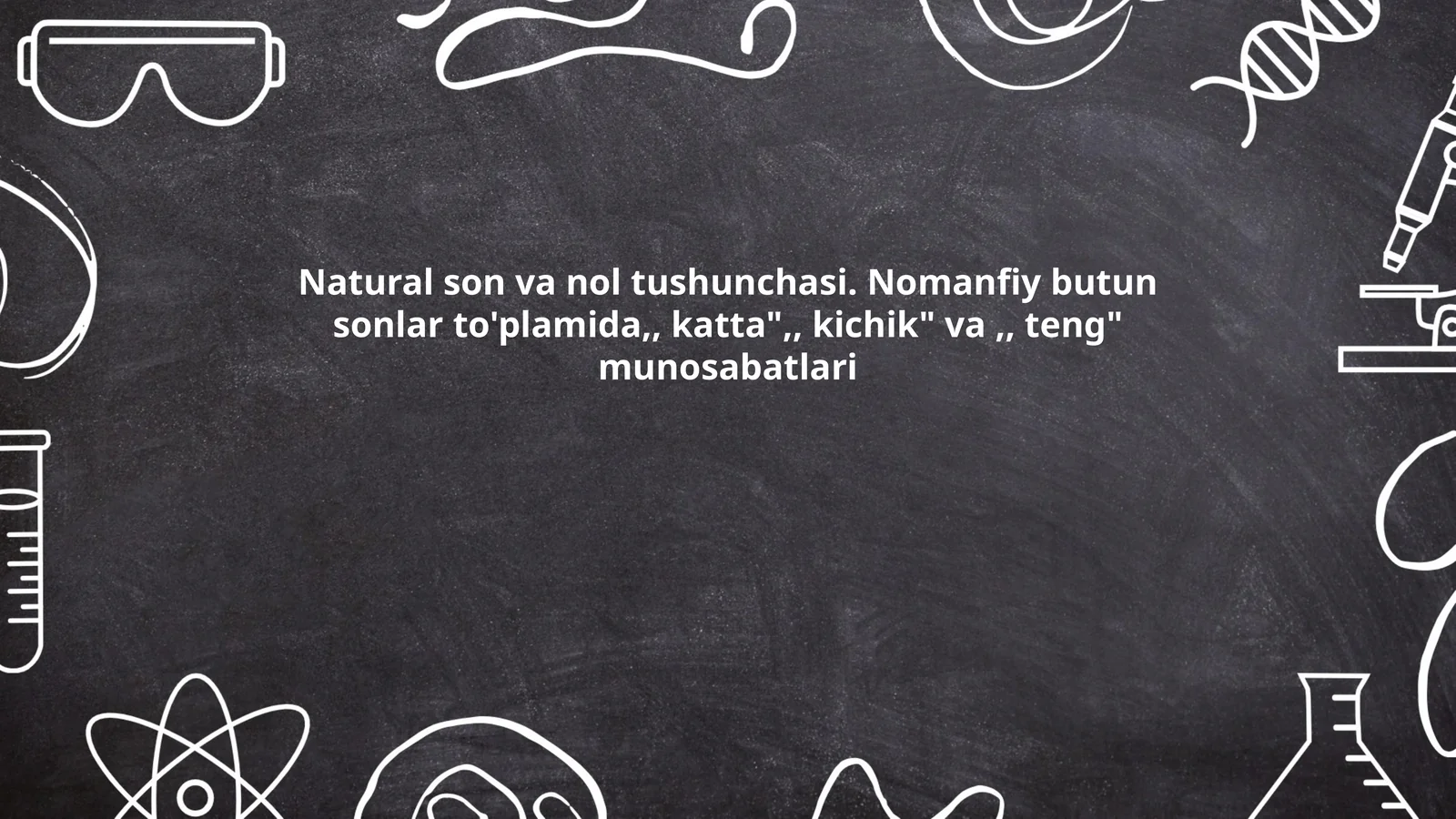 Natural son va nol tushunchasi