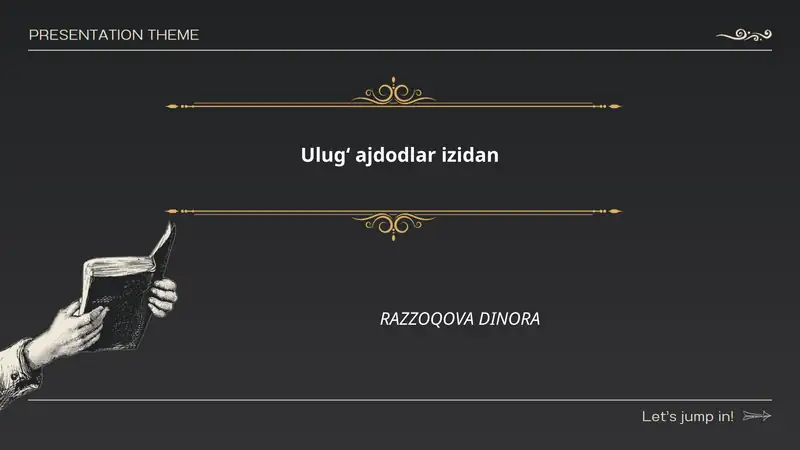 Ulugʻ ajdodlar izidan