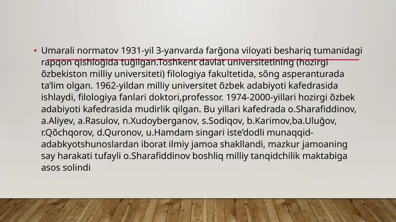 Abdulla Qodiriy romanlariga boshqa ijodkorlarning tavsifi