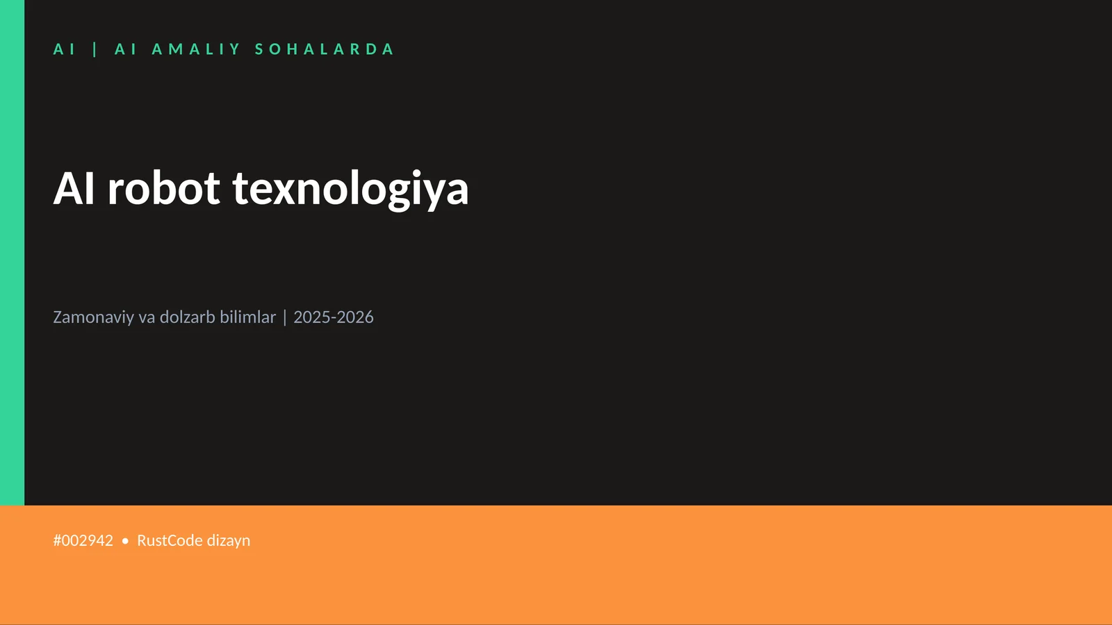 AI robot texnologiya