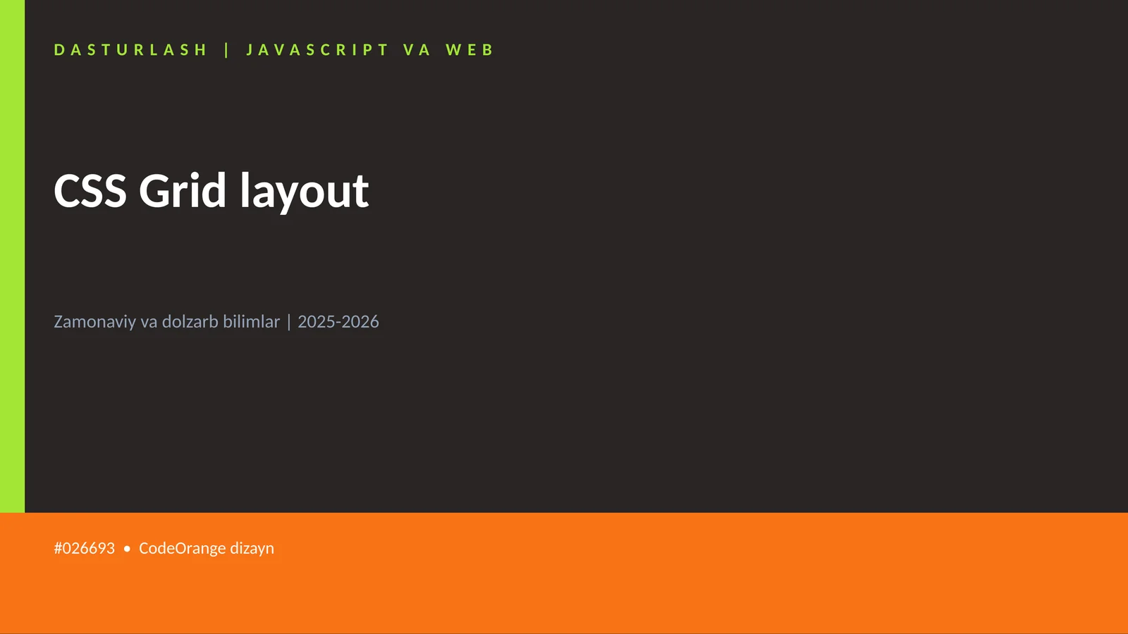 CSS Grid layout