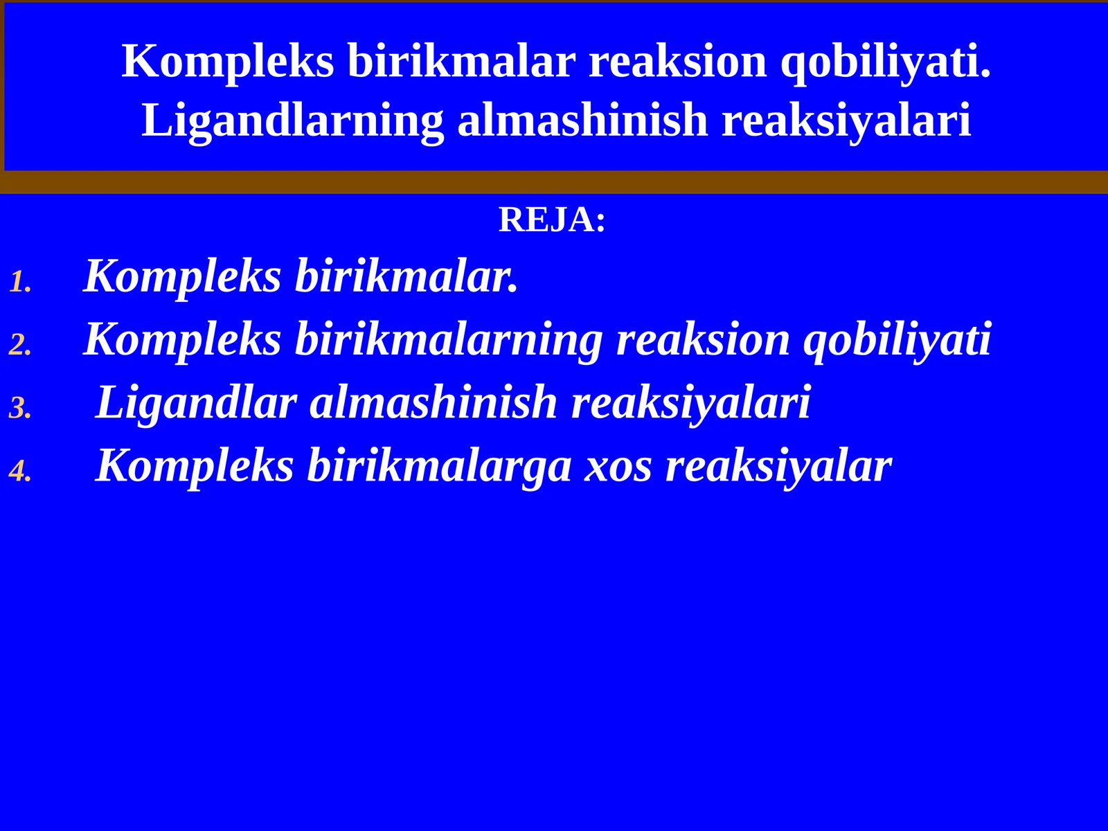 Kompleks birikmalar