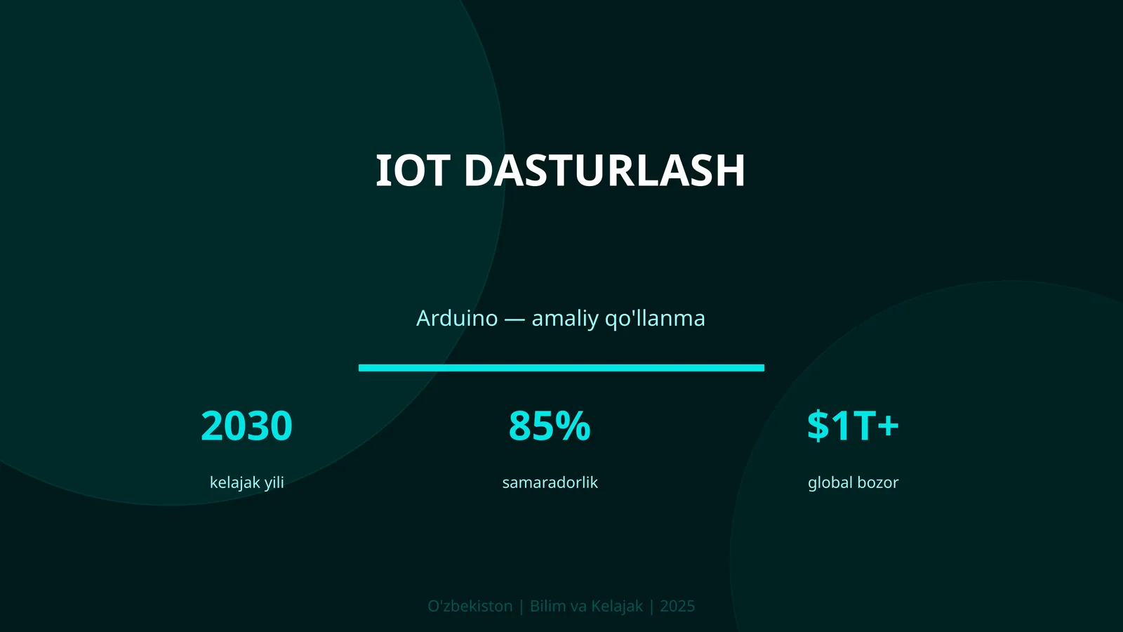 IoT Dasturlash Arduino Amaliy Qo'llanma