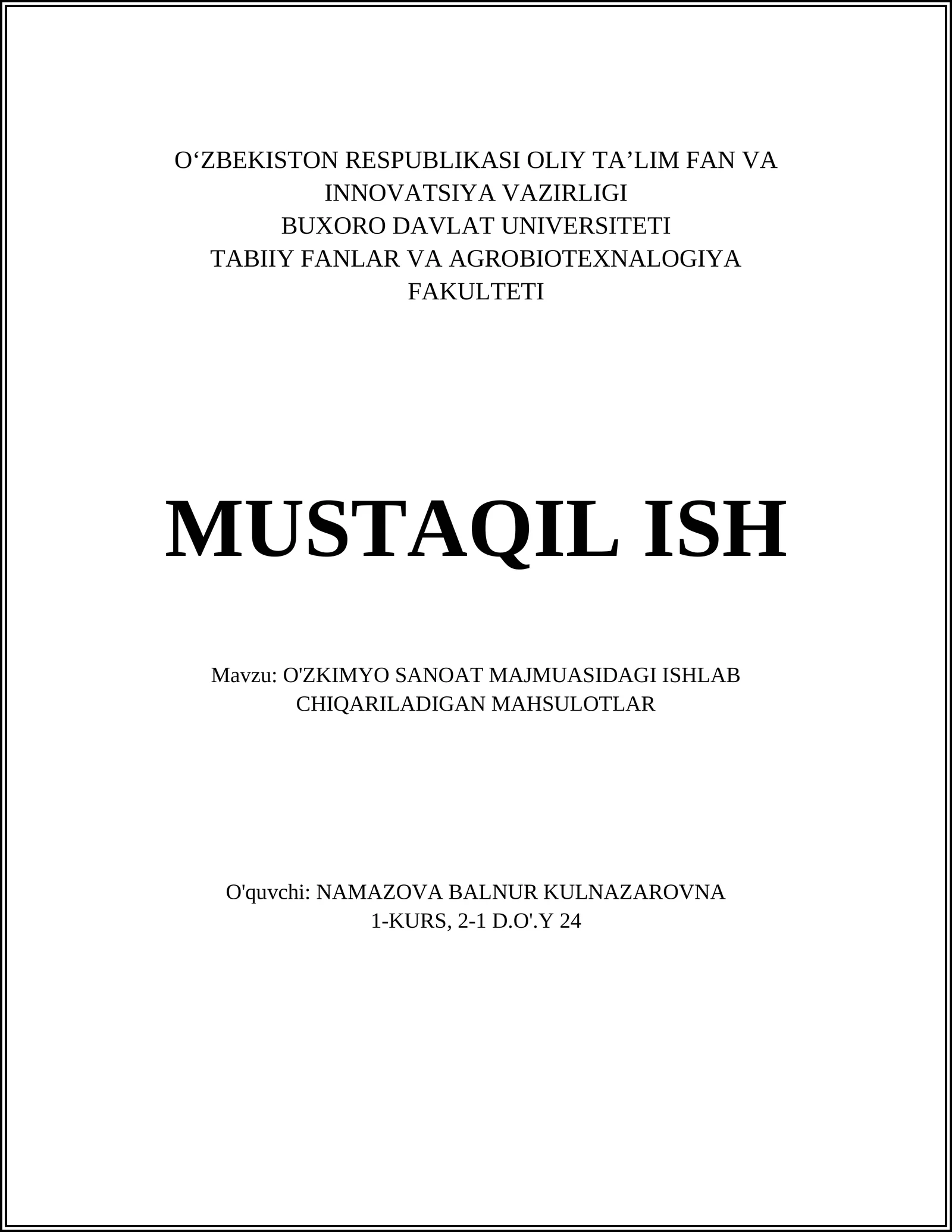Ammiak ishlab chiqarish