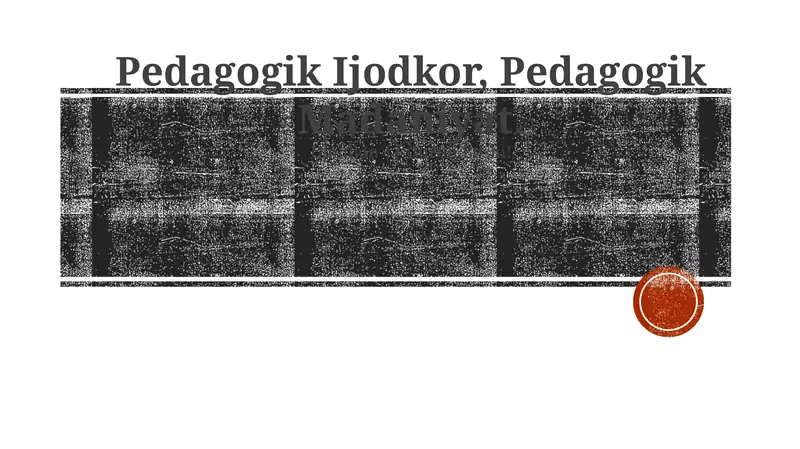 Pedagogik Ijodkor