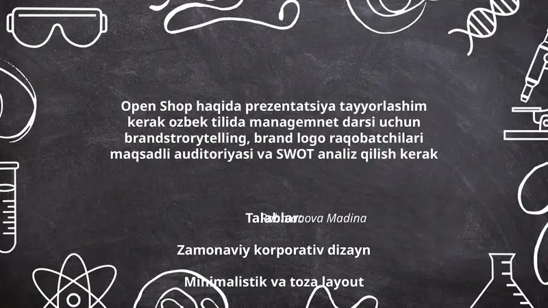 Open Shop haqida prezentatsiya