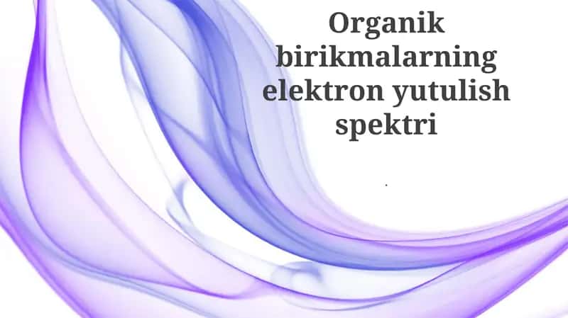 Elektron o'tishlarning turlari
