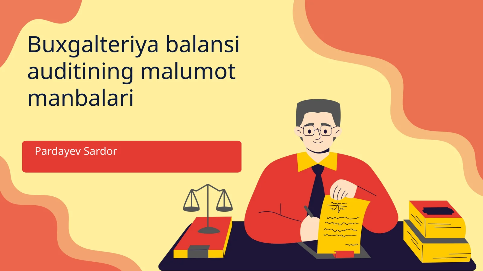 Buxgalteriya balansi auditining malumot manbalari