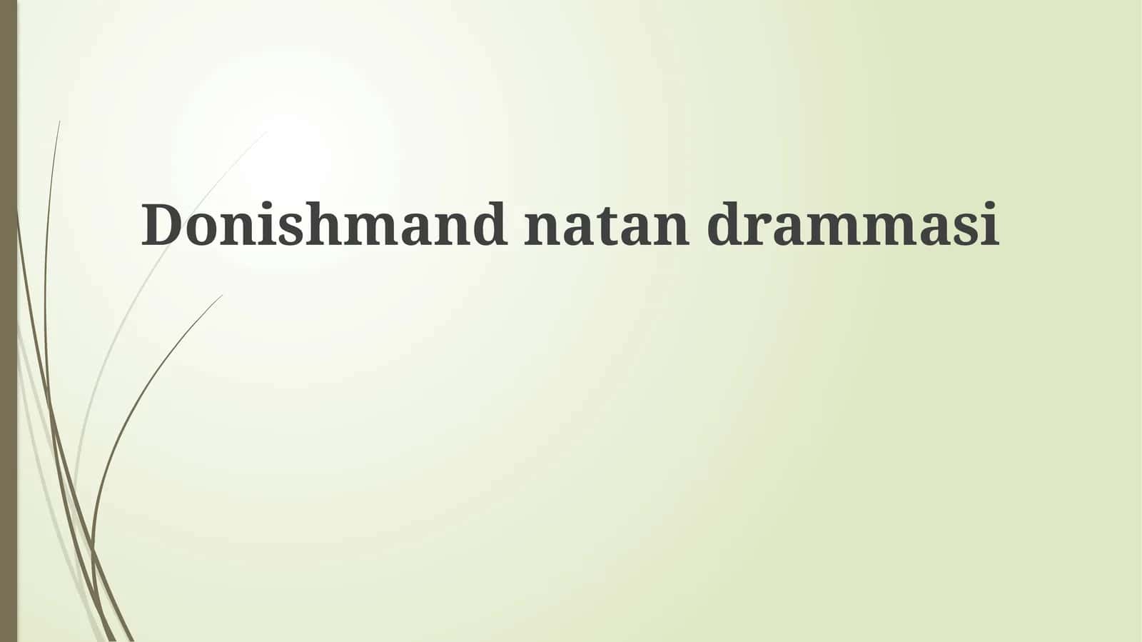 Donishmandnatandrammasi