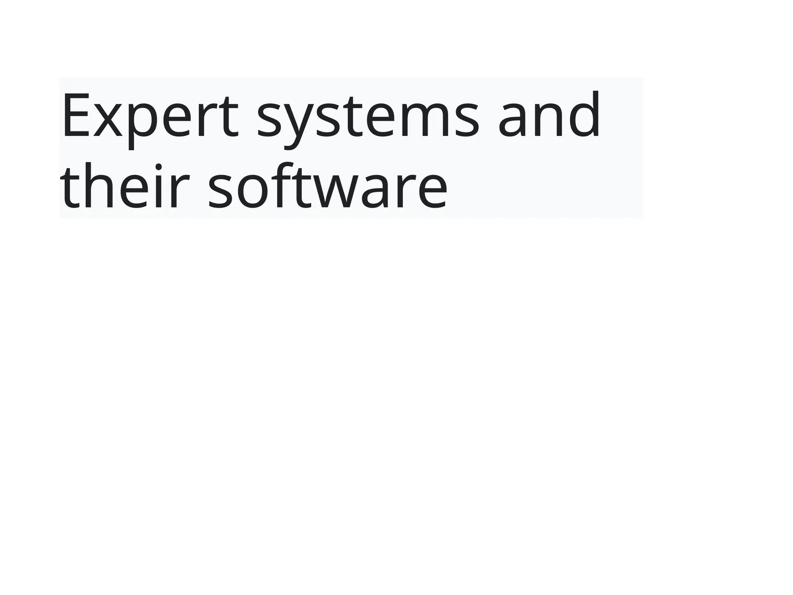 Expertsystemsandtheirsoftware