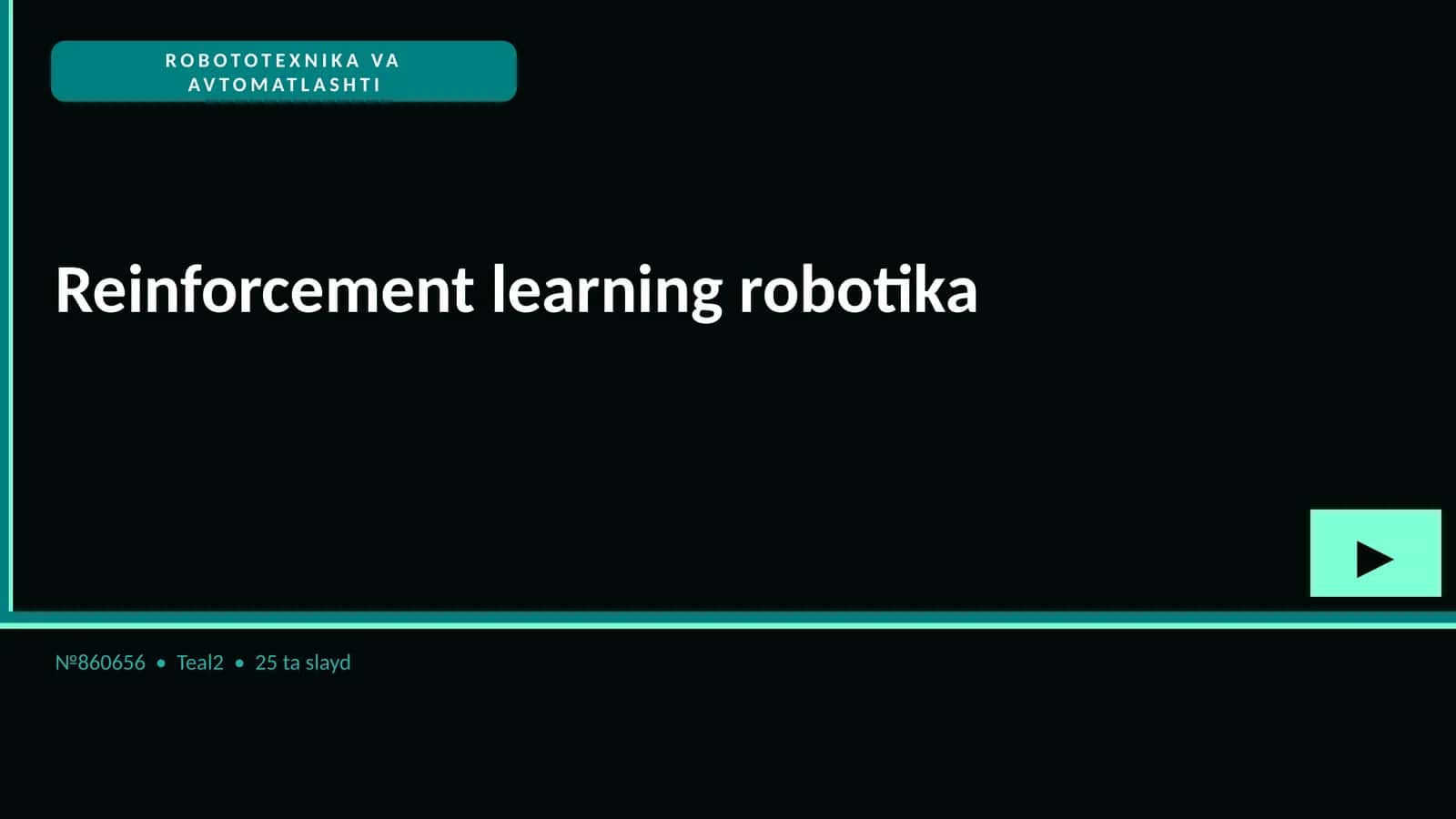 Reinforcement learning robotika