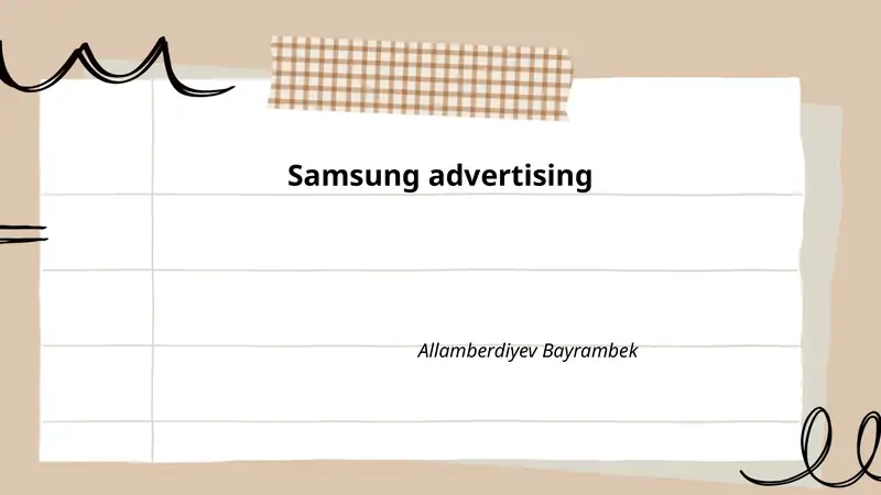 Samsung advertising