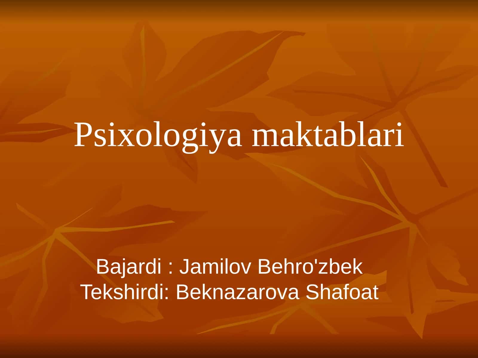 Psixologiyamaktablari
