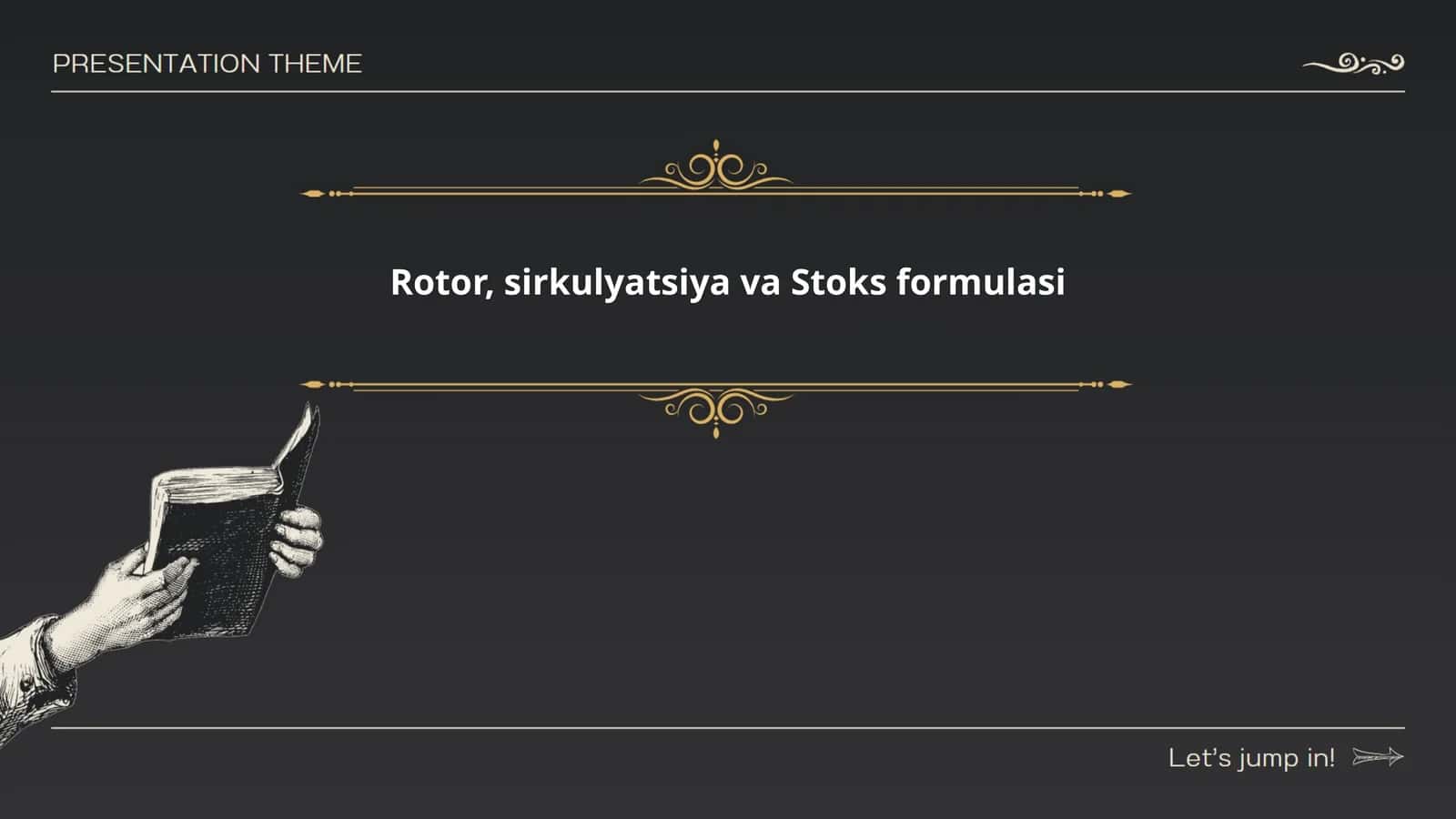 Rotor, sirkulyatsiya va Stoks formulasi